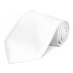 White Premium Solid Color Necktie White Ties, Neck Tie Knots, Tall Men, Long T, Tie Styles, Color Swatch, White Tie, Tall Guys, White Shop