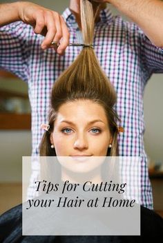 Tips for Cutting your Hair at Home. It's a great way to save time and money if you cut your hair at home! How To Cut Hair, Cut Hair At Home, Cut Own Hair, Way To Save Money, How To Cut Your Own Hair, Easy Hair Cuts, Hairstyles Indian, Diy Haircut, Mid Length Hair With Layers