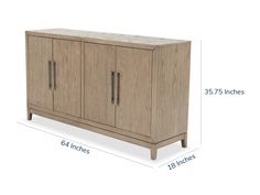 an image of a sideboard with measurements