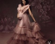 It comes in different colors bridal woman long tulle , photo shoot beach dress , fluffy robes for pregnancy custom made maternity robe This African tulle dress is one in a million, it really pretty and fluffy, it can be worn for wedding, birthday any occasion you want to look fabulous, it comes in any color you want,  After ordering please send your body measurements, body picture for perfect fitting and your phone number for shipping purpose. Feel free to start a conversation with, I reply almo Maternity Dress For Photoshoot, Dresses For Photoshoot, Tulle Maternity Dress, Dress For Photoshoot, Maternity Dresses Photography, Dresses Photography, Maternity Photoshoot Outfits, Maternity Studio, Dresses For Pregnant Women