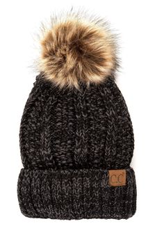 Be stylish all winter with the C.C ® Multi-Color Faux Fur Pom Beanie. It features Authentic C.C® Branding and faux fur pom, as well as a multi-color crochet pattern for a unique look. Completely lined with a cozy layer of fleece for warmth, the folded band allows for the beanie to be worn slouchy or rolled up for a more fitted look. Plus, with a quality fit for older kids to adults, it's the perfect beanie to stay warm all season! PRODUCT FEATURES: Authentic C.C ® Branding & Quality Quality Faux Kids Bucket Hat, Branded Caps, Toddler Age, Grey Beige, Faux Fur Pom Pom, The C, Pom Beanie, Fur Pom Pom, Earmuffs