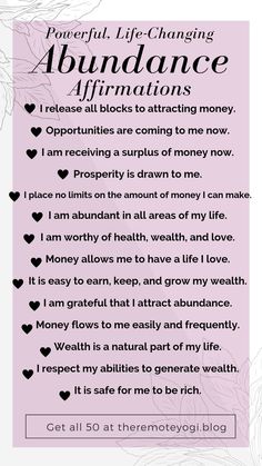 Louise Hay, Wealth Affirmations, Self Love Affirmations, Positive Self Affirmations, Money Affirmations, Love Affirmations, Manifestation Affirmations