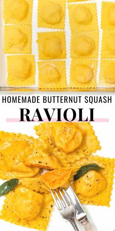 homemade butternut squash ravioli is the perfect appetizer to serve at any party