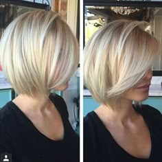 So pretty! Love the color and cut! 40 Yr Old Hairstyles, Old Women Hairstyles, Kort Bob, Short Blonde Bobs, Blonde Bob Hairstyles, Old Hairstyles, Bob Haircut For Fine Hair, 2015 Hairstyles