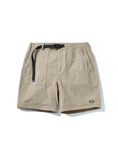 These are versatile two-way pants detailed with hidden zipper above the knee to make a separation into shorts. They are cut from practical two-way stretch nylon that's durable and lightweight so ideal for outdoor activity and daily wear.- Zip and button fastening- Elasticated waistband with webbing belt - Two front slash pockets with zipper- Two back patch pockets with zipper- Hidden zipper for two-way styling above knee- Adjustable drawcord and stopper at hem - Relaxed fit- Unisex wear- Functional nylon fabric with water-resistant, quick dry and absorbing sweats Techwear Short Bottoms For Hiking, Functional Nylon Bottoms With Belt Loops, Techwear Shorts For Hiking, Techwear Hiking Shorts, Outdoor Nylon Shorts With Belt Loops, Nylon Hiking Shorts With Functional Pockets, Khaki Hiking Shorts With Functional Pockets, Functional Go-dry Shorts For Hiking, Hiking Bottoms With Built-in Shorts And Stretch