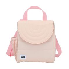 This Kids Puffer Lunch Sack by Built is perfect for carrying lunches to school or camp, bringing snacks on field trips, and more. With an insulated main compartment that keeps foods hot or cold, and a mesh side pocket for water bottles, this spacious bag holds everything kids need for the school day. Made from sturdy polyester, this durable, BPA and phthalate-free bag stands up to daily use. Features a removable crossbody strap, a convenient handle at the top, and a zipper closure for easy, secu Functional Nylon Lunch Bag For Daily Use, Functional School Lunch Bag With Removable Pouch, Pink Functional Lunch Box For Daily Use, Functional Pink Lunch Box For Daily Use, Functional Backpack Lunch Bag For Back To School, Functional Backpack-style Lunch Bag For Back To School, Functional Pink Portable Lunch Bag, Functional Pink Lunch Bag For Everyday Use, Functional Backpack Lunch Bag For School