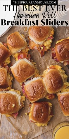 the best ever hawaiian roll breakfast sliders