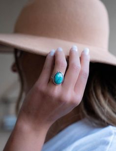 "Turquoise Ring ~ Sterling Silver 925 ~ Handmade ~ Statement ~ Hippie ~ Bohemian ~ Jewelry ~Gift For Her ~Gemstone ~December Birthstone 》D E T A I L S《 ✦ M E T A L : Sterling Silver 925 ✦ S T O N E : Turquoise ✦ B I R T H S T O N E : December 💎 In the past, the Turquoise used to be the stone of the kings and warriors. For that reason, nowadays this gem is known by providing protection against the evil and a symbol of strength and good luck. ✧ Please note natural gemstones are unique and may var Southwestern Gemstone Jewelry Gift, Southwestern Style Gemstone Jewelry For Gift, Southwestern Gemstone Jewelry For Gifts, Southwestern Gemstone Jewelry For Gift, Adjustable Sterling Silver Jewelry With Large Stone, Turquoise Gemstone Fine Jewelry, Fine Jewelry Turquoise Gemstone, Unique Turquoise Gemstone Ring, Adjustable Turquoise Ring Fine Jewelry