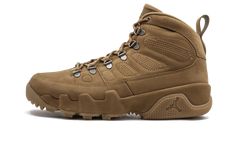 The Air Jordan 9 Boot “Wheat” is a stylish winterized edition of the classic silhouette. Designed to protect your feet in harsh weather with the iconic Air Jordan style, Michael Jordan’s ninth signature shoe gets beefed up for fall and winter wear. The rugged design features a nubuck upper with a water-resistant coating and gusseted tongue to keep you dry, while the rubber outsole adds extra traction to keep you from slipping. The Air Jordan 9 Boot “Wheat” features the classic tan nubuck build i Air Jordan 9 Retro, Jordan Style, All Jordans, Jordan 9 Retro, Air Jordan 9, Spaghetti Strap Bodycon Dress, Jordan 9, Loafer Sneakers, Cotton Bottoms