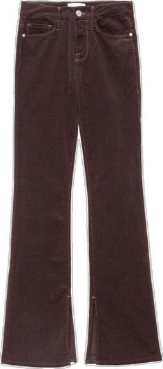 Mid Rise Flare Jeans, Jeans Brown, Brown Jeans, Classic Frame, Flared Jeans, Mid Rise Jeans, Pocket Detail, Shorts With Pockets, Wide Leg Jeans