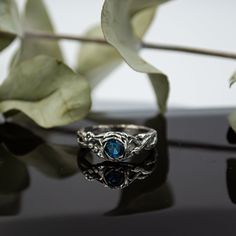 Sterling Silver Branch Engagement Ring With Topaz, Unique Twig Ring, Vintage Style Engagment Ring, Nature Inspired Ring, Gift for Her - Etsy Branch Engagement Ring, Band Ideas, Twig Ring, Nature Inspired Rings, Ring Vintage, Ring Gift, Nature Inspired, Wedding Band, Topaz