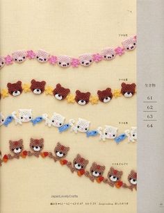 there are many crocheted animals on this page