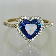 (eBay) 3.99Ct Heart cut Simulated Sapphire Women's Rings 14K Yellow Gold Plated silver Heart Cut Cubic Zirconia Halo Ring, Heart Cut Sapphire Gemstone Ring, Formal Sapphire Heart-shaped Rings, Heart Shaped Sapphire Rings For Formal Occasions, Sapphire Rings For Valentine's Day, Heart Cut Sapphire Promise Ring With Brilliant Cut, Sapphire Promise Ring With Brilliant Heart Cut, Sapphire Rings For Anniversary On Valentine's Day, Fine Jewelry Heart Cut Rings With Halo Setting