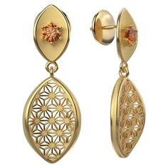 Made to order Italian 18k Gold Earrings. Discover exquisite Italian Gold Earrings made in Italy. Our collection features stunning Hessonite Mandarin Garnet Earrings, adorned with Sashiko Japanese Pattern for a unique touch. Explore our curated selection of Dangle Drop Earrings, meticulously crafted with textured details. Elevate your style with the luxury of 18k gold earrings. Embrace the elegance of orange garnet with our exclusive Hessonite earrings. Shop now for a blend of Italian craftsmanship and intricate design. Gemstones: Natural Hessonite Mandarin Garnet 2,2 mm diameter Each item comes inside an elegant gift box which is perfect to preserve your jewelry while you're not wearing it. If you would like to include a gift note in the parcel, please leave us a message with your order ab Italian Gold Earrings, Mandarin Garnet, 18k Gold Earrings, Japanese Patterns, Garnet Earrings, Elegant Gift, Citrine, Garnet, Solid Gold