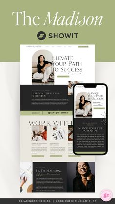 the madison showit website design