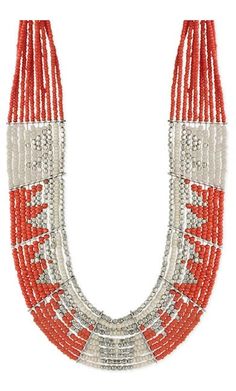 Beaded Bib Necklace White Acrylic Earrings, Geometric Pendant Necklace, Horn Earrings, Mountain Jewelry, Beaded Bib Necklace, Beads Colors, Seed Bead Pattern, Bead Bar, Southwest Design