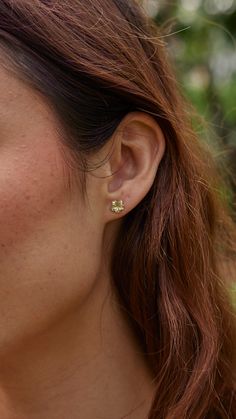 These dainty plumeria earrings in gold add a lovely dose of tropical flare to your look. Crafted in 14k yellow gold and locally made in Hawaiʻi. Unique Fragrance, Earrings In Gold, Hawaiian Islands, In Bloom, Or Rose, Diamond Cuts, Hawaii, Yellow Gold, Rose Gold