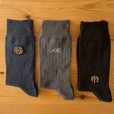 "Perfect and memorable gift for wedding party and groomsmen. Personalize your socks with monogram wordings.   18 colors options and fabulous packaging will definetely make the socks a perfect gift for your loved ones.  📐DIMENSION OF THE EMBROIDERY: 3 cm x 3 cm (Standard size) .. For bigger embroidery please select \"EMBROIDERED BIGGER\" Monogrammed with hand-made embroidery. Select name or initials for personalization. Embroidery can be done both on the ANKLE PART or TOP. Please specify it on the personalization part. Write your socks size on the personalization ** Remarkable and unique groomsmen socks. Best wedding party gift idea for those seeking for quality and elegant attire. 20 variety of colors and design socks perfectly match with groom's outfit. The perfect gift for groomsmen. Va Brother In Law Gift, Groom Socks, Groomsmen Socks, Bachelor Gifts, Embroidered Socks, Wedding Socks, Groomsmen Gifts Personalized, Wedding Embroidery, Personalized Socks