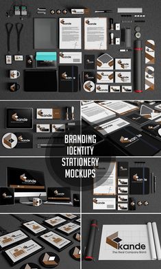 branding stationary stationery mockups