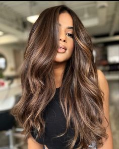 Balayage Straight Hair, Balayage Long Hair, Hair Color Options, Balayage Hair Dark