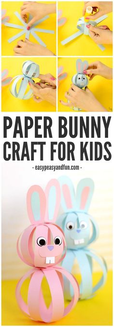 paper bunny craft for kids to make