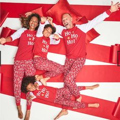 Nwt. Size Small And Large. Family Pajamas Is Macy’s Newest Brand. Top: Hits At Hip; Graphic Print At Front; Ribbed Crewneck; Pullover Styling; Long Raglan Sleeves Bottom: Hits At Ankle; Inseam Approx. 30"; Ribbed Hem; Elastic Waist Top: Cotton/Polyester; Pants: 100% Cotton Machine Washable Imported Pajamas Matching, Family Pjs, Matching Family Christmas Pajamas, Family Pajama Sets, Matching Christmas Pajamas, Matching Family Pajamas, Family Christmas Pajamas, Holiday Pajamas, One Piece Pajamas