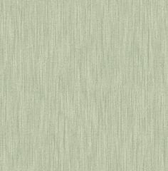 a light green fabric textured wallpaper with vertical lines and horizontal stripes in varying widths