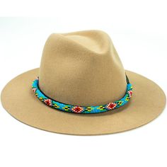 Beaded Hats, Beaded Hat Bands, Hat Bands, Western Wear Outfits, Beaded Hat, Native Beadwork, Sand Color, Hat Band, Fedora Hat