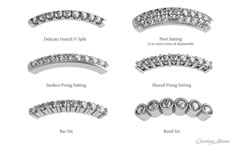 an image of different types of diamond rings