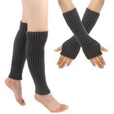 PRICES MAY VARY. Occasion type: Yoga Pattern: Solid Pattern: Solid Women Knit Leg Warmers Long Boot Cuffs Socks Neon Ribbed Knitting Leg Warmers for 80s Party Dance Sports Yoga Costume Warm Solid Socks For Winter, Solid Warm Winter Socks, Warm Solid Winter Socks, Thick Solid Winter Socks, Snug Gray Winter Socks, Snug Solid Winter Socks, Snug Winter Socks, Winter Ribbed Stretch Socks, Gray Stretch Leg Warmers For Winter