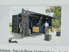 an advertisement for the pop up shops outdoor booth