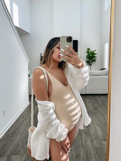 Ribbed One Piece Swimsuit | Swimsuit Style Pregnant One Piece Swimsuit, Pregnancy Cruise Outfits, Pregnancy Vacation Outfits, Cute Maternity Outfits For Summer, Pregnancy Bathing Suits, Maternity Fashion Summer, Miami Lookbook, Maternity Summer Outfits, Casual Summer Pregnancy Outfits