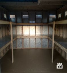 an empty storage room with no one in it