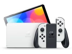 two nintendo wii game controllers next to each other with the same device in front of them