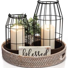 PRICES MAY VARY. Beautiful Modern Farmhouse Decor: Enhance your home decor in a unique way with the cute lanterns by KIBAGA! The rustic finish with the classy metal wire and wooden stands in a stylish brown look make them the perfect addition to your farmhouse decor in your living room, hallway & co. Set of 2 - Look Out For The Marvelous Duo: The two lanterns complement each other beautifully and form the most perfect rustic decor team! The set consists of two different sized lantern candle hold Living Room Fireplace Mantle, Farmhouse Lantern Decor, Beautiful Modern Farmhouse, Decorative Lanterns, Farmhouse Lantern, Living Room Fireplace, Lantern Decor, Fireplace Mantle Decor, Room Fireplace