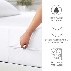 Safeguard your mattress and protect your health with this bed bug and spill-proof mattress protector. The perfect way to protect your bed against spills, bed bugs, mold, dust mites, allergens, odors, perspiration, incontinence and bacteria. Our micro zipper enclosure helps so that you can sleep tight and rest assured the bed bugs won’t be coming to bite tonight, and our dual layer design ensures comfort without sacrificing protection. FEATURES Smooth surface is quiet and will not change how your mattress feels Stretchable fabric accommodates up to a 14-inch mattress Zippered closure for simple installation and removal Surrounds and protects the mattress on all 6-sides against allergens, dust mites, bed bugs, bacteria, fluids, perspiration, and urine Perfect choice for those with allergies Mattress Encasement, Rid Of Bed Bugs, Bed Bug, Sleep Tight, Bed Bugs, Premium Bedding, Layer Design, Back To School Supplies, Dust Mites