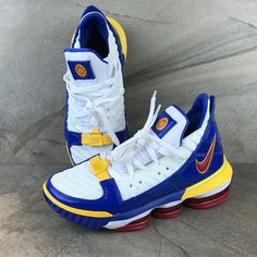 Nike Lebron Xvi 16 Size 4 - In White/Varsity Red-Varsity Royal Size 4 Youth Brand New Without The Original Box. 100% Authentic Purchased Through Major Retailer. Carefully Packaged And Ship From Smoke Free Home Within 24 Hrs. Bundle Multiple Items And Receive A Personal Discount Offer. Sporty Custom Sneakers With Round Toe For Basketball, Sporty Custom Sneakers For Basketball, Nike Sneakers In Team Colors For Sports, Sporty Basketball Running Shoes With Round Toe, Synthetic Basketball Shoes With Air Max Cushioning For Sports, Nike Basketball Shoes With Air Max Cushioning For Sports, Nike Basketball Shoes With Round Toe, Round Toe Basketball Shoes With Air Max Cushioning, Blue Basketball Sneakers With Air Max Cushioning