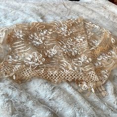 Lace Elegant High Fashion Embroidered Sequin Nude Skin Color Scarf Brand New Elegant Embroidered Lace For Spring, Elegant Embroidered Spring Lace, Olive Green Scarf, Elegant High Fashion, Pink Blanket Scarf, Embellished Scarf, Cozy Shawl, Black And White Scarf, Plaid Blanket Scarf