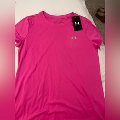 Size Small Under Armour Shirt Never Worn!! Casual Pink Under Armour Top, Under Armour Shirt, Under Armour Shirts, Athletic Shirts, Muscle Tees, Pink Shirt, Christmas Wishlist, Under Armour, Womens Tops