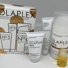 Olaplex - Gift Set Smooth Your Style Hair Kit #3 #6 #7 #9- Brand New- Free Ship. Only Authentic Products Olaplex Kit, Stylist Kit, Hair Kit, Hair Serum, Girls Gift, Nourishing Hair, Hair Repair, Style Hair, Care Products