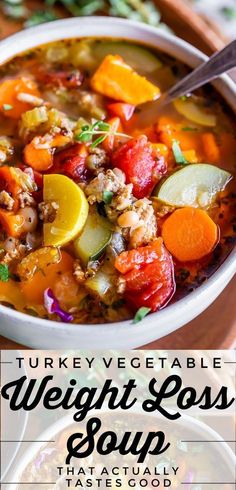 Soup Turkey, Turkey Vegetable Soup, Ground Turkey Recipes Healthy, The Food Charlatan, Food Charlatan, Soup Diet, Ground Turkey Recipes