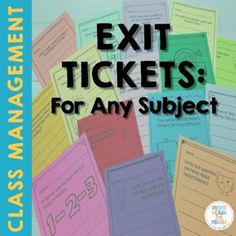 an exit ticket for any subject