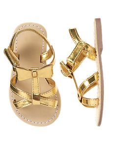 Toddler Sandals, Toddler Girl Shoes, Baby Sandals, Bow Sandals, Metallic Sandals