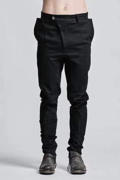 J-leg Black Trousers / Handcrafted Cotton Black Pants / | Etsy Black Bottoms With Contrast Stitching, Fitted Cotton Pants With Contrast Stitching, High-waisted Cotton Pants With Contrast Stitching, Black Baggy Bottoms With Contrast Stitching, Black Tapered Fit Ankle-length Pants, Black Tapered Ankle-length Pants, Cotton Bottoms With Contrast Stitching And Tapered Leg, Cotton Trousers With Contrast Stitching, Black Trousers With Contrast Stitching