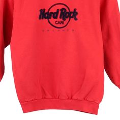 Description:Vintage Age 10-12 red Hard Rock Cafe sweatshirt, fits x-large.GENDER: boys CONDITION: very good.STYLE: sweatshirtERA: 1990sCOLOUR: redFABRIC: cotton Sweatshirt Fits, Good Style, Age 10, Just Peachy, Rock Cafe, Hard Rock Cafe, Wholesale Shoes, Beauty Bag, Cardigan Coat