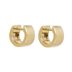 Gold Mini Dome Earrings - 14kt Gold - Monisha Melwani Jewelry 14kt Gold, Yellow Gold, Stud Earrings, Yellow, Gold