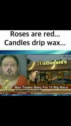 a man in an orange shirt is shown with the caption roses are red candles drip wax