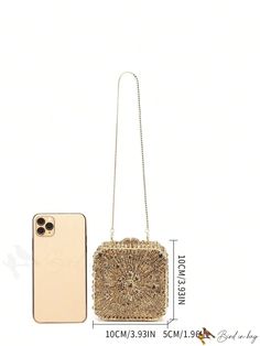 BirdinBag - Glamorous Rhinestone-Decorated Mini Box Bag Luxury Portable Box Bag For Evening, Square Portable Box Bag For Evening, Portable Square Box Bag For Evenings, Elegant Portable Rectangular Case Bag, Portable Square Evening Bag, Elegant Portable Rectangular Box Bag, Embellished Rectangular Evening Bag, Glamorous Rectangular Box Bag For Gift, Glamorous Rectangular Embellished Evening Bag