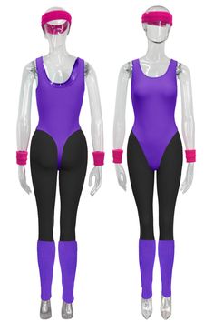 This Package includes:1 x Retro 80s leotard: style 03111 x High waist leggings: style 04131 x headband & 1 pair of wristbands & 1 pair of leg warmers For customized color requirements, please contact usservice@speerise.com Step into the time machine and embrace the energetic fashion of the 80s and 90s with our Women's Workout Costume Outfit. With a variety of colors available, this collection allows you to relive the vibrant styles of these iconic decades.Perfect for Parties and Workouts: This o 90s Workout Outfit, 80s Leotard, Black 80s Fashion, 90s Workout, Workout Costume, 80s Aerobics, 80s Workout Outfit, Metallic Leotard, Black Leggins