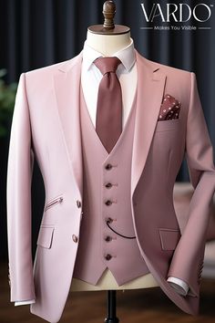 >>ORIGINAL ARTWORK AND CONTENT, PLEASE DO NOT COPY<< Men Suits, Suits For Man ,Elegant Dusty Rose Three Piece Suit for Men - Premium Wedding Suit - Formal Occasion Attire, Formal Wear for Men, Formal piece Wedding Suit, Double Breasted, Formal Fashion Slim Fit Suit. Description: Elevate your style with our impeccable Dusty Rose Three Piece Suit for men, designed to make you stand out on any special occasion. Crafted with precision and elegance, this suit is the epitome of sophistication. 👔 Tailored for You: Our suits are available in a range of sizes to ensure the perfect fit, giving you a confident and dapper look. 🌟 Premium Quality: Made with high-quality materials, this suit not only looks stunning but also feels incredibly comfortable. 💒 Ideal for Weddings: Whether you're a groom or Pink Three-piece Suit With Notch Lapel For Wedding, Elegant Pink Groom's Suit, Elegant Pink Blazer For Groom, Elegant Pink Wedding Suits, Pink Tailored Three-piece Suit For Wedding, Tailored Pink Suit For Groom, Pink Tuxedo Suit For Groom, Tailored Pink Suits For Groom, Pink Notch Lapel Suits For Groom